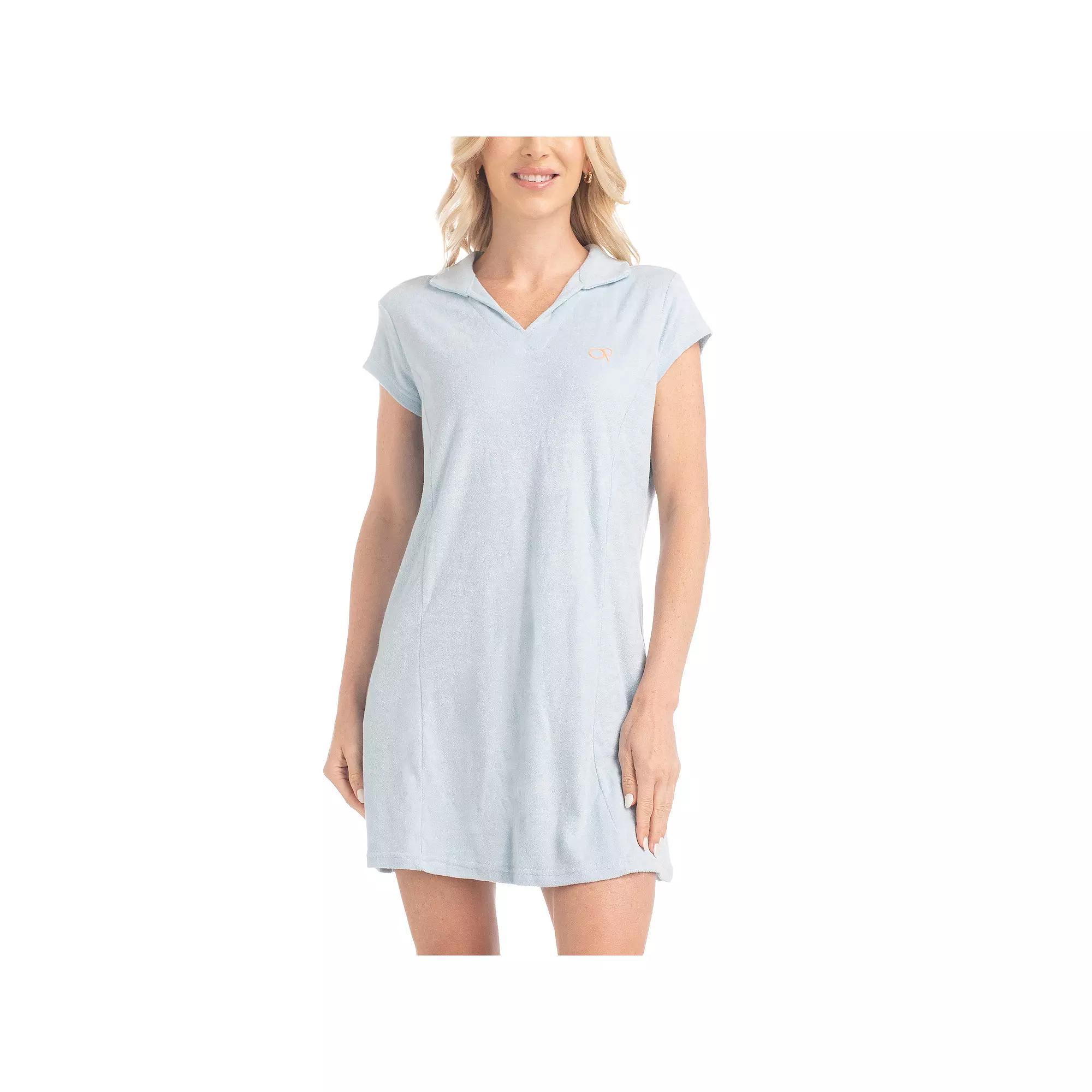Women's Ocean Pacific® Sunset Chaser Lounge Mini Dress, Size: Large, Blue Product Image
