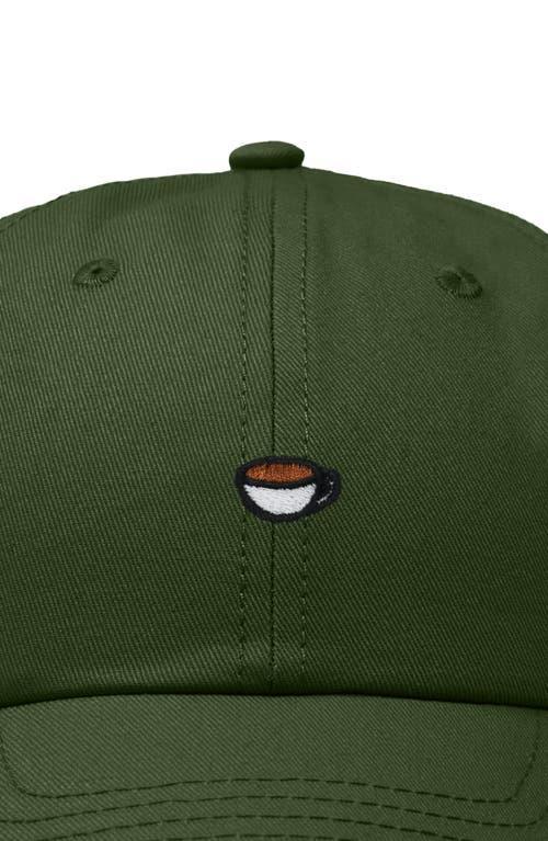 Dalix Womens Lil Coffee Dad Hat in Dark Green at Nordstrom Product Image