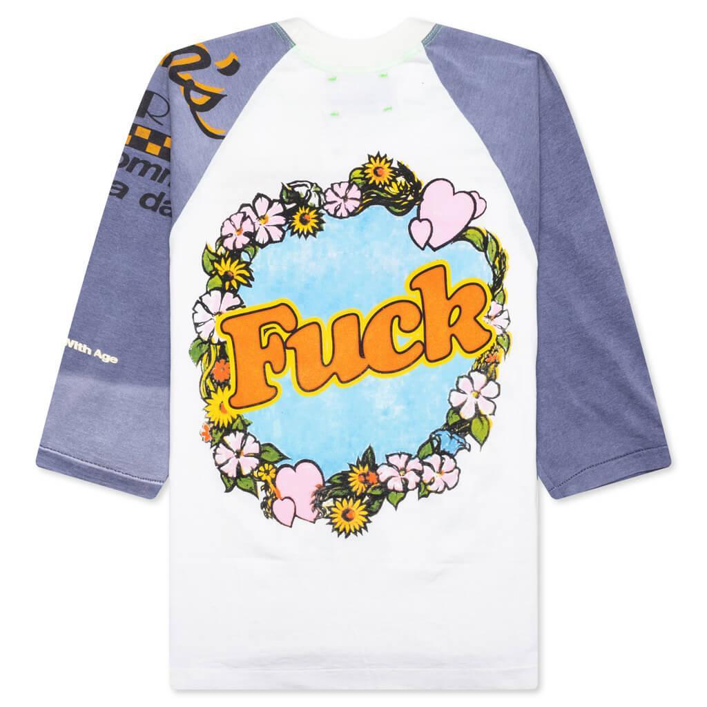 Shit Fuck Raglan Tee Shirt - Multi Male Product Image