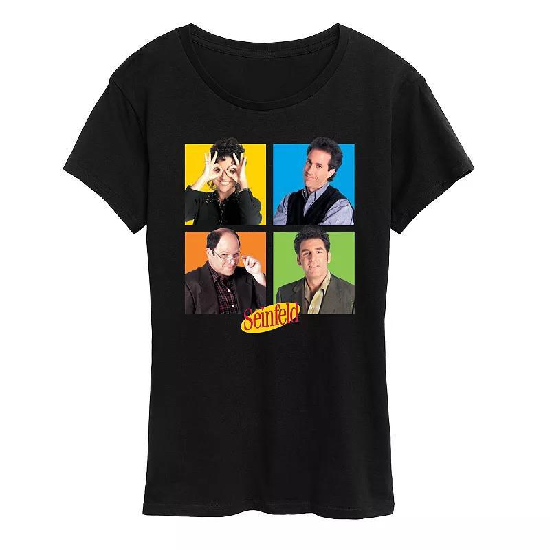 Womens Seinfeld Character Grid Graphic Tee Product Image