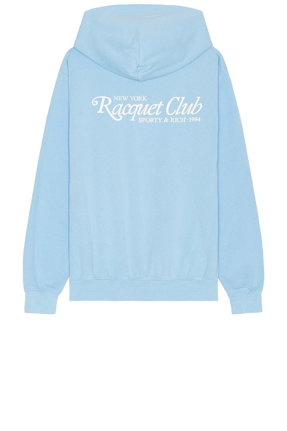 Sporty & Rich 94 Racquet Club Hoodie in Baby Blue Product Image