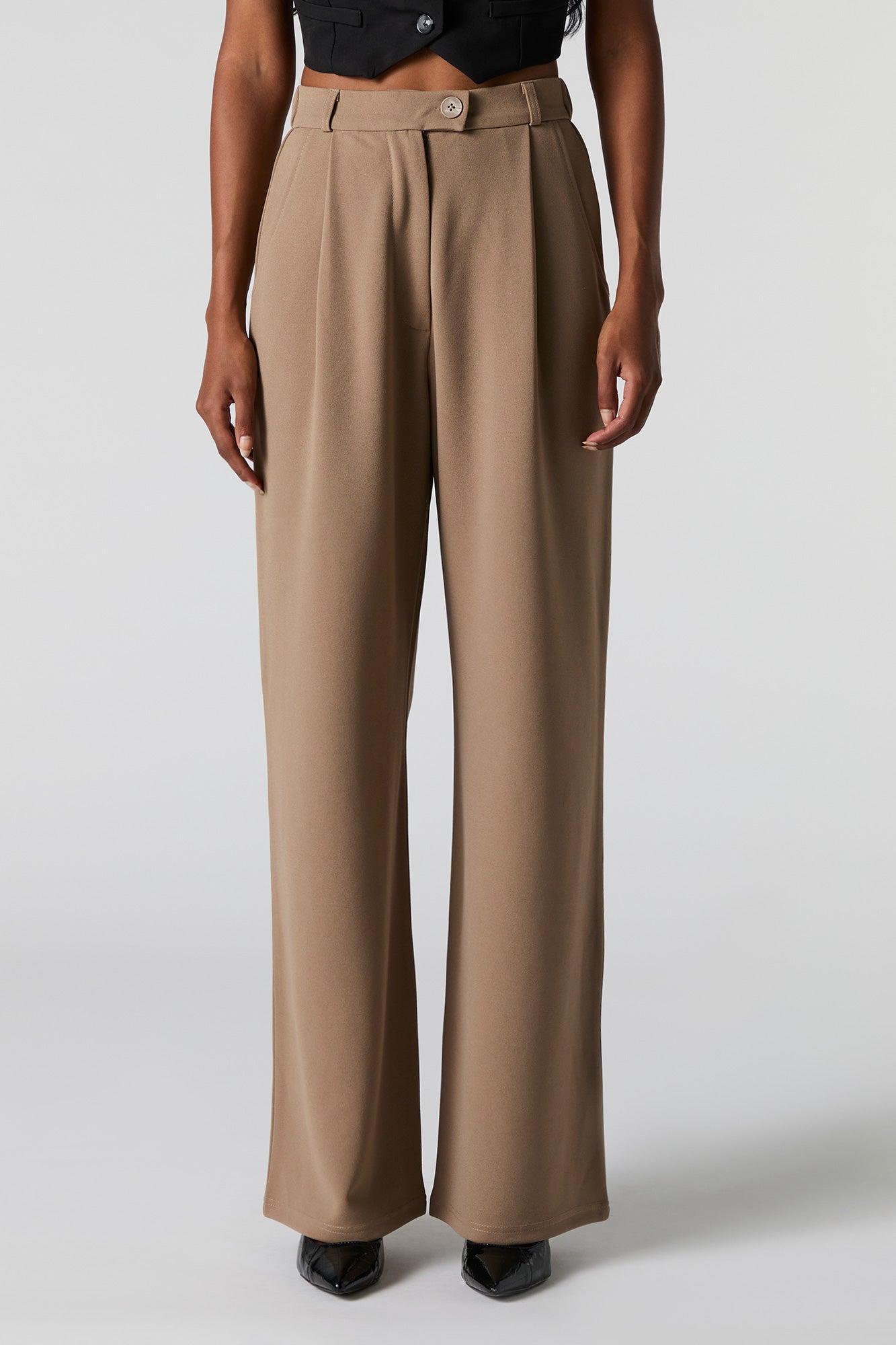Crepe Straight Leg Dress Pant Female Product Image