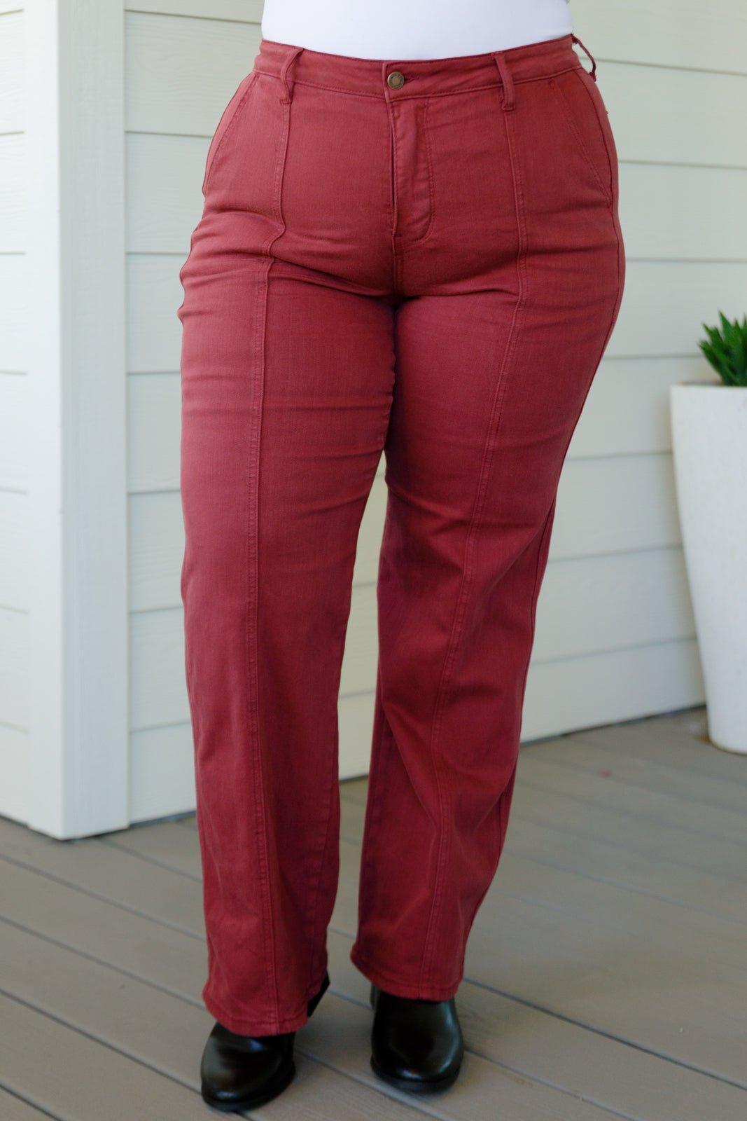 Peggy High Rise Cargo Straight Jeans in Pink (Online Exclusive) Product Image