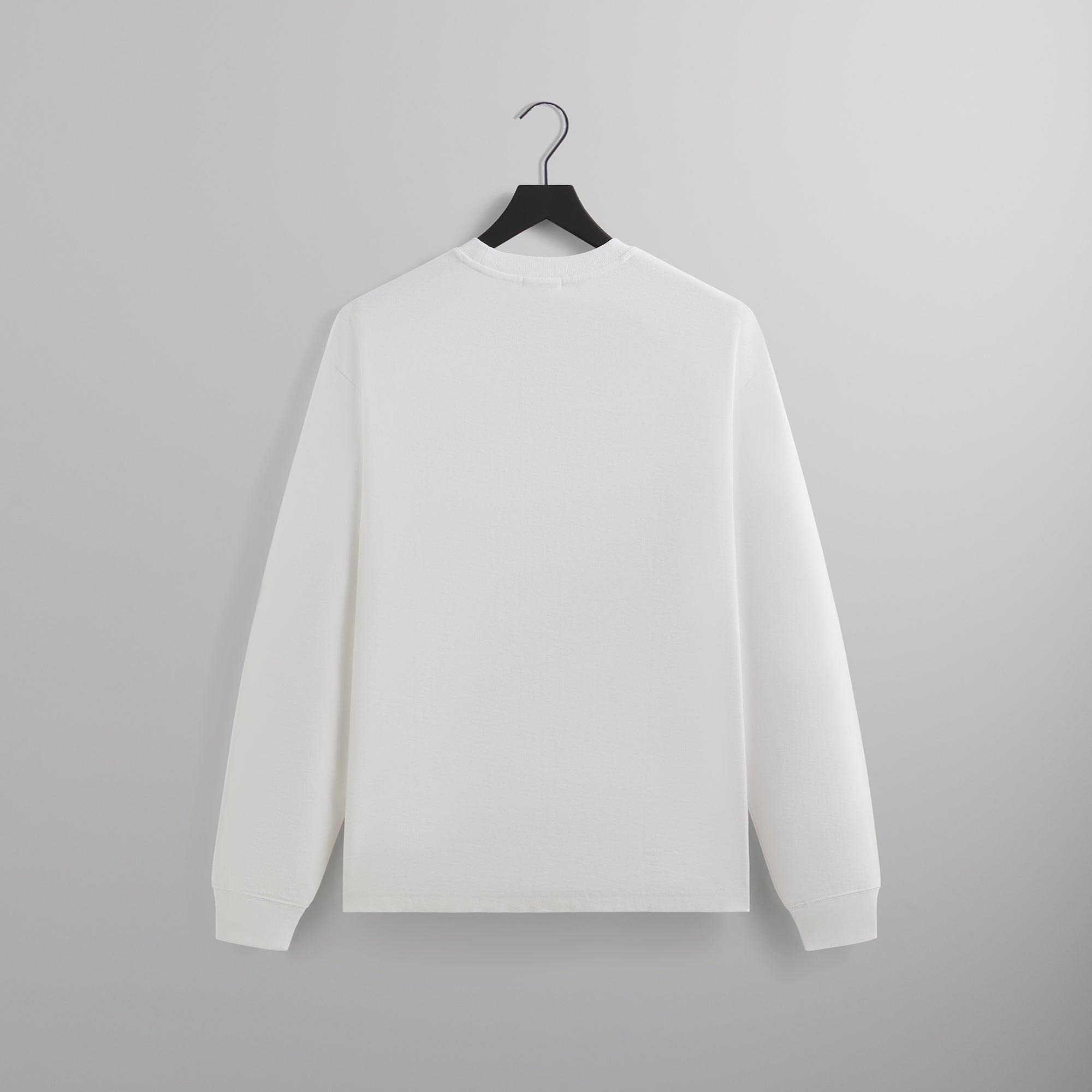 Kith Long Sleeve Quinn Tee - White Male Product Image