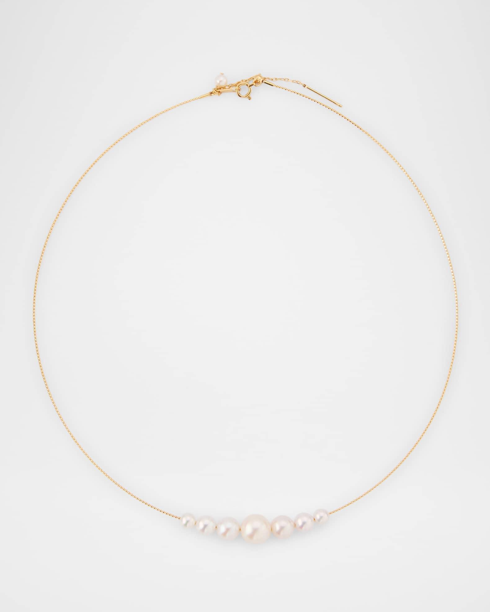 18K Pearl Choker Necklace Product Image