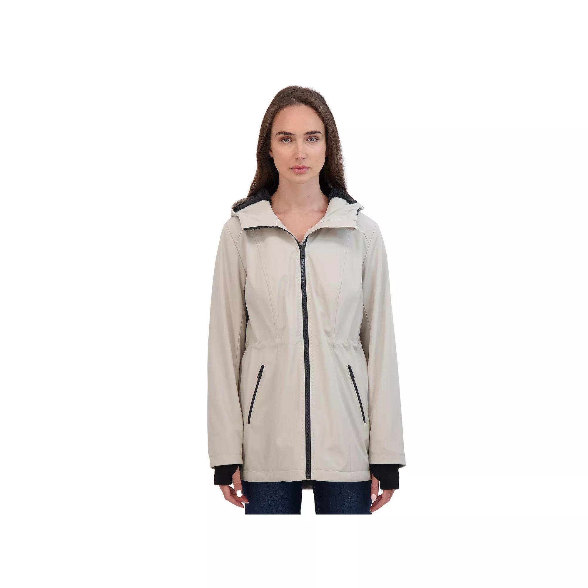 Women's Sebby Collection Sport Cozy Lined Softshell Anorak Jacket, Size: XL, Grey Product Image