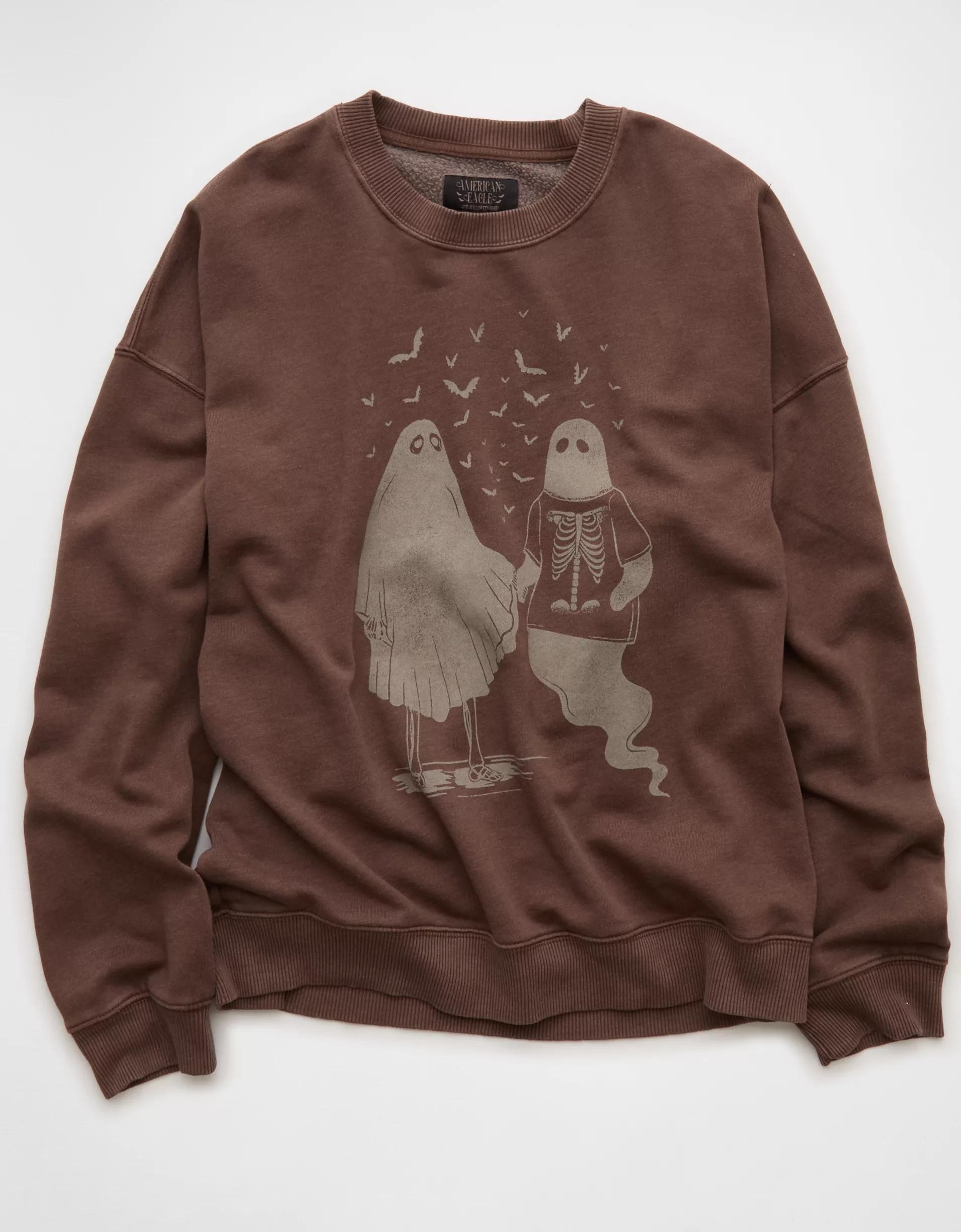 AE Halloween Graphic Sweatshirt Product Image