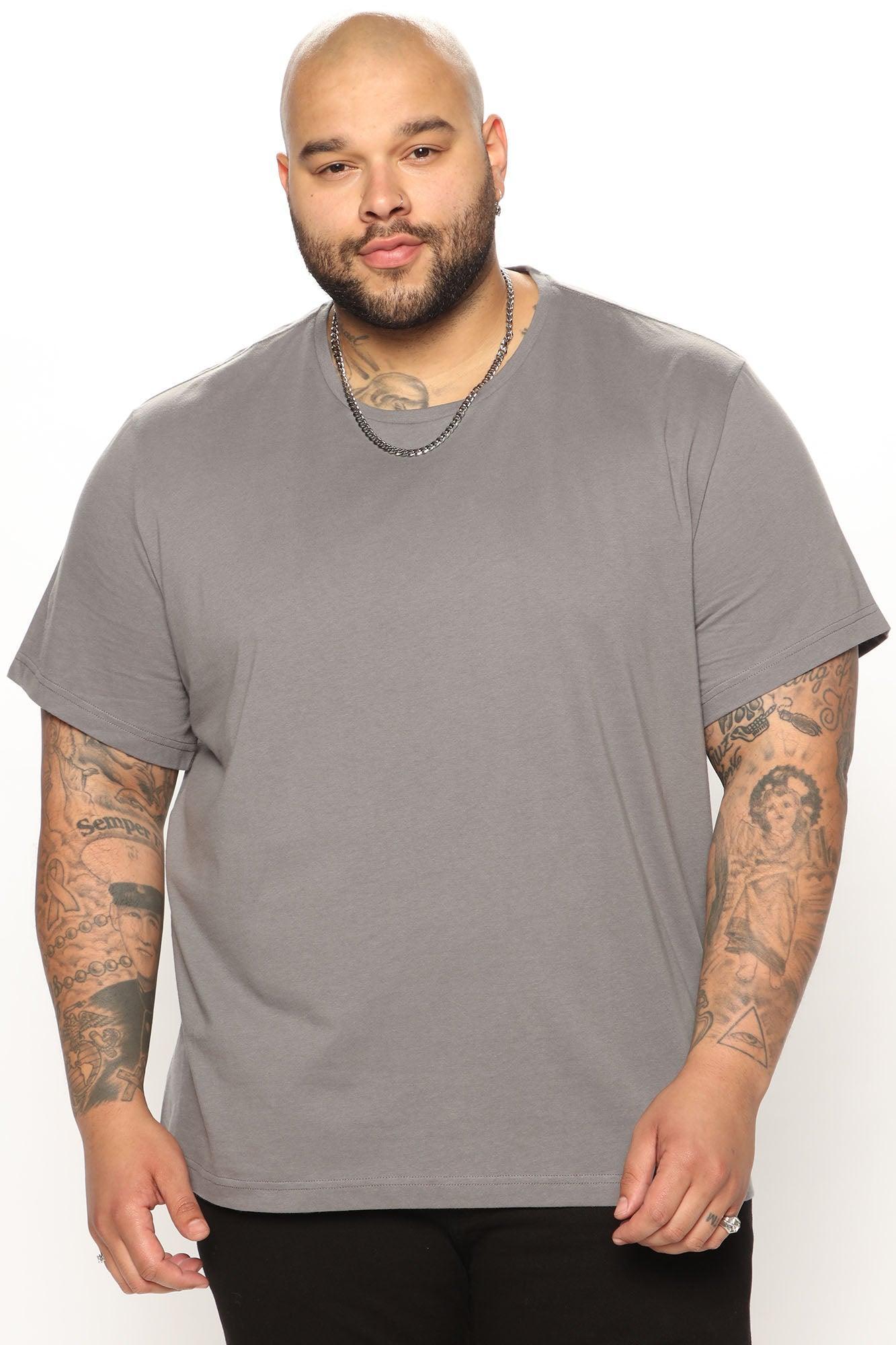 Essential Short Sleeve Crew Tee - Charcoal Product Image