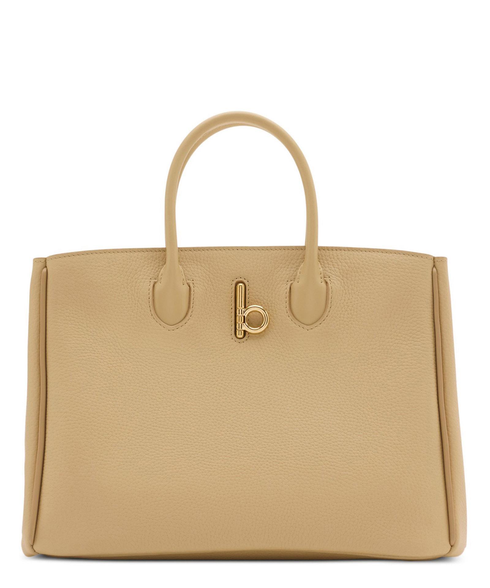 BURBERRY Rocking Horse Small Tote Bag In Beige Product Image