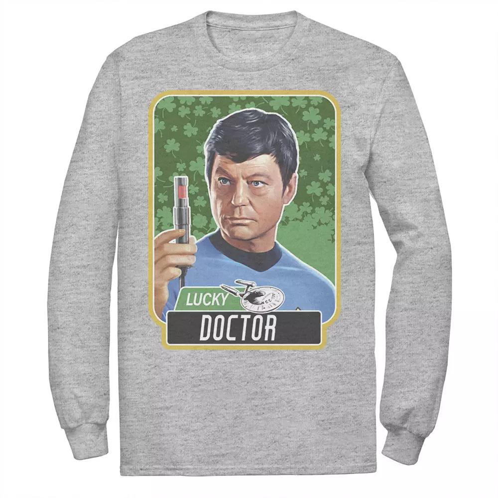 Men's Star Trek Next Generation St. Patty's McCoy Tee, Size: XXL, Athletic Grey Product Image