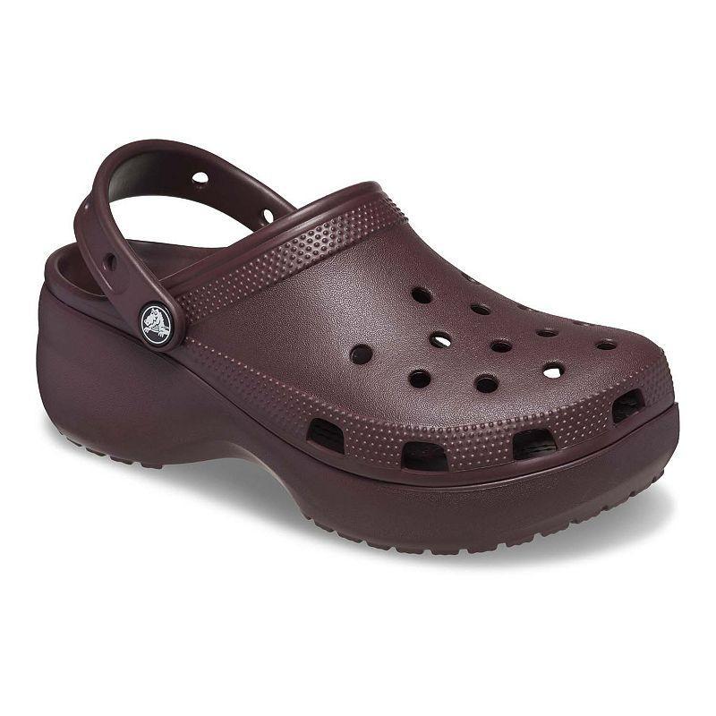 Crocs Classic Women's Platform Clogs, Size: 11, Black Product Image