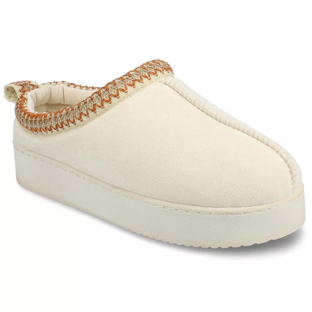 Journee Connway Women's Slip-On Cushioned Clog Slippers, Size: Medium(7/8), Ivory Product Image