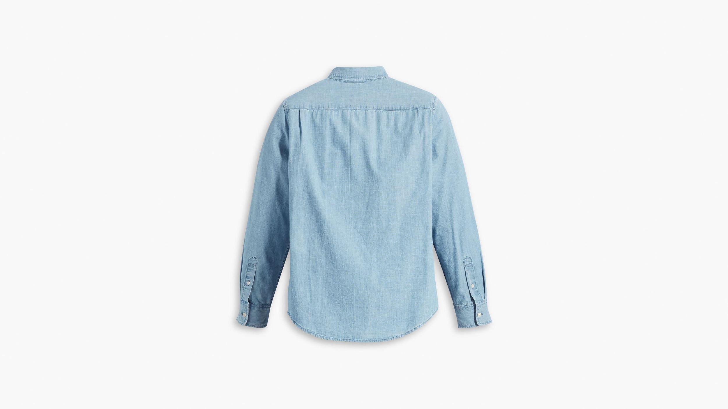 Sunset One Pocket Cotton Linen Standard Fit Shirt Product Image