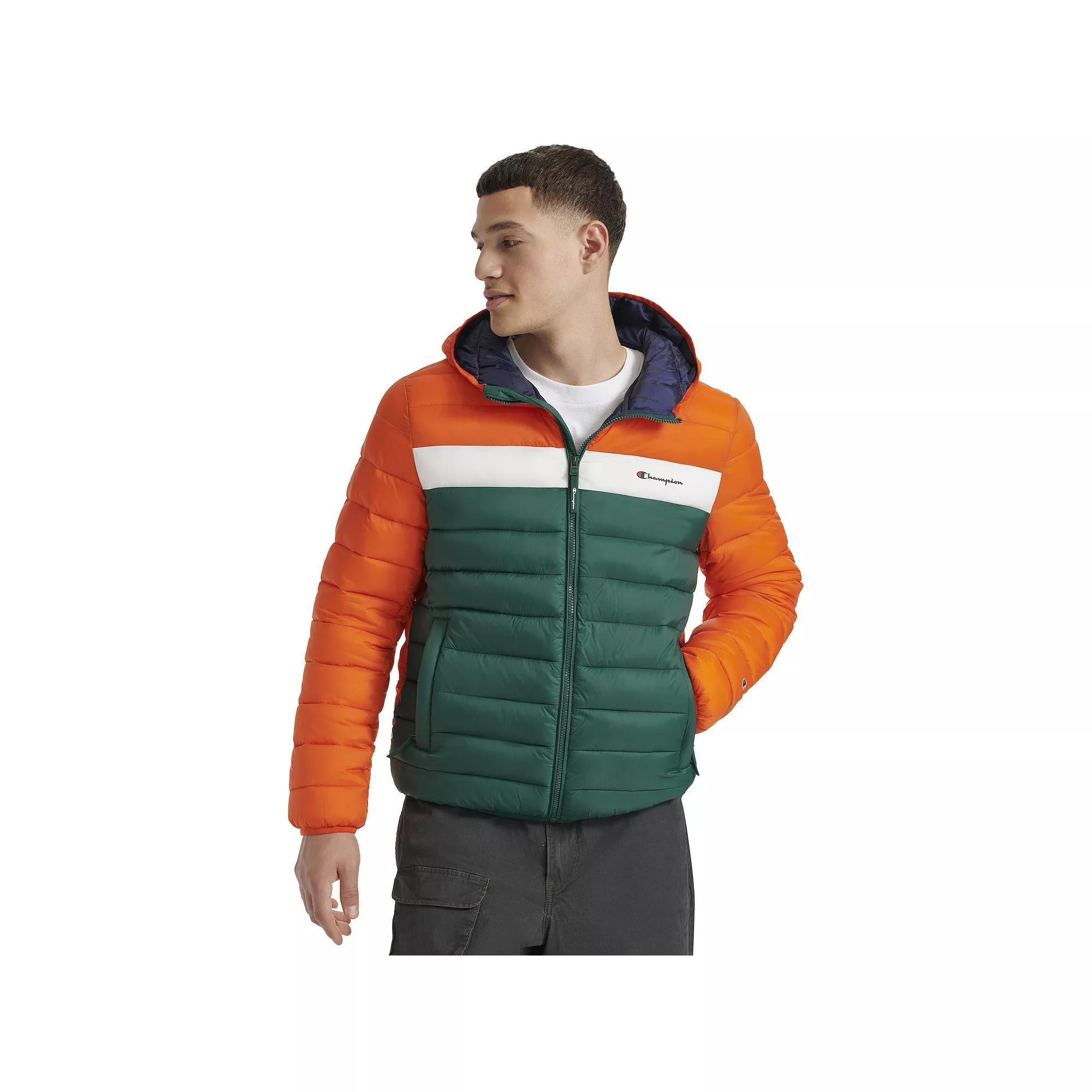 Mens Champion Lightweight Puffer Jacket with Hood Product Image