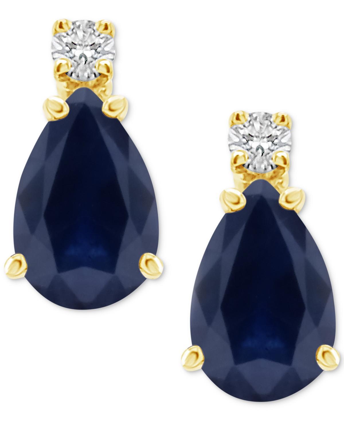 Celebration Gems 14k Gold Pear-Shaped Ruby & Diamond Accent Earrings, Women's, 14k Whgold Product Image