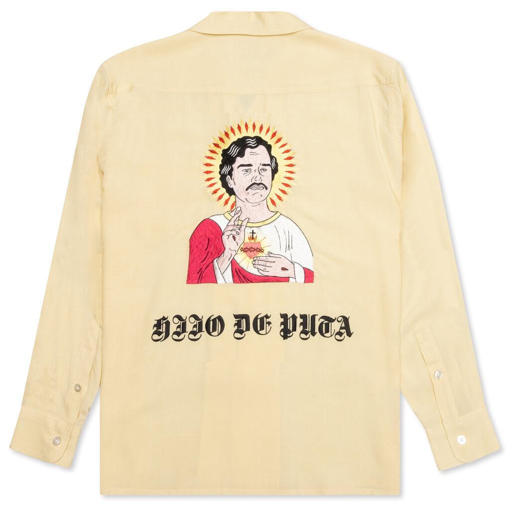 L/S 50's Shirt Type-3 - Yellow Male Product Image