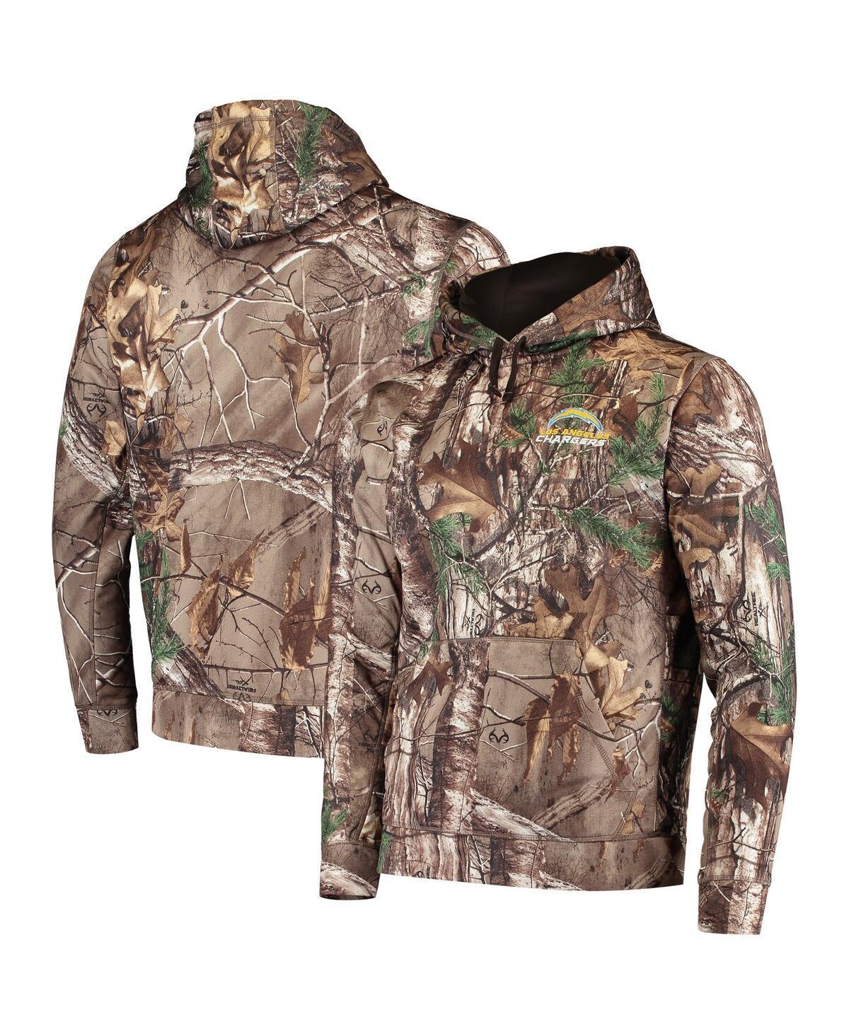 Men's Dunbrooke Realtree Camo Los Angeles Chargers Circle Champion Tech Fleece Pullover Hoodie, Size: Medium, Green Product Image