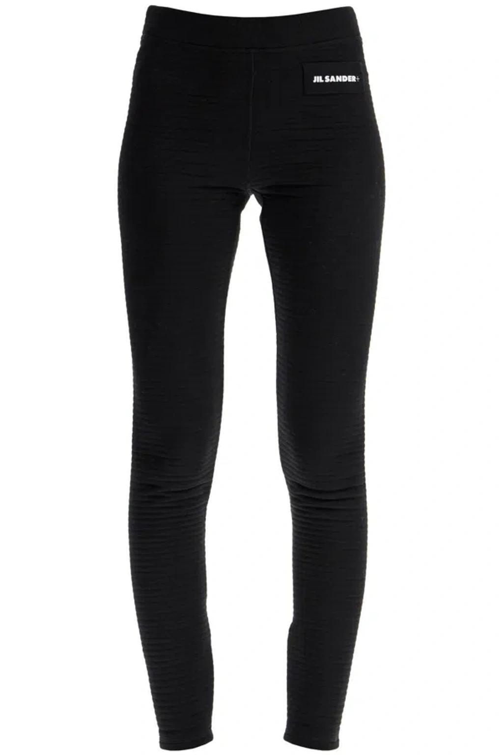 JIL SANDER T-shirt Knit Leggings With In Black Product Image