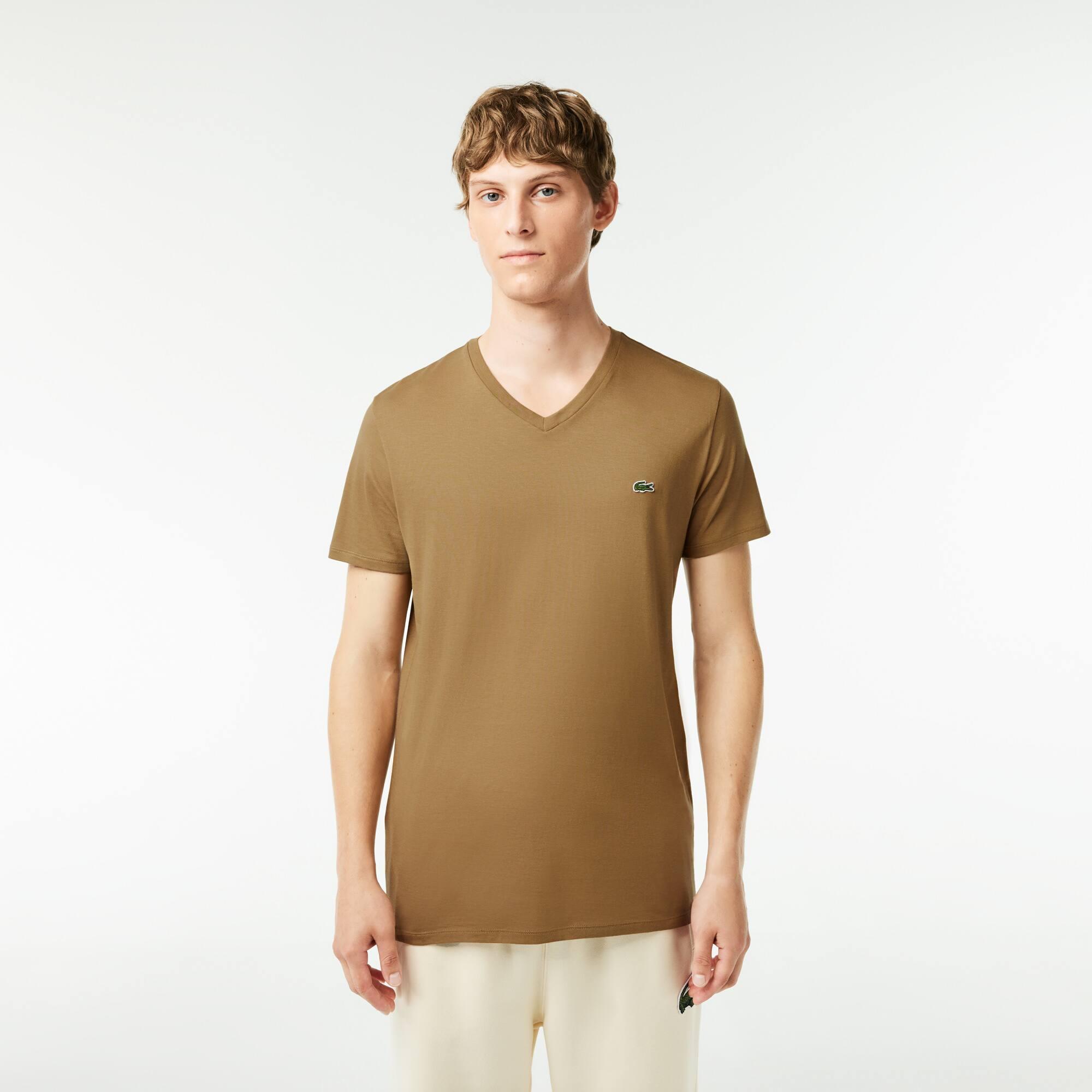 Men's Lightweight Pima Cotton V-Neck T-Shirt Product Image