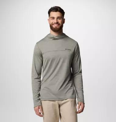 Men's Columbia Sage Peak Knit Hoodie, Size: XL, Dark Mountain Grey Product Image