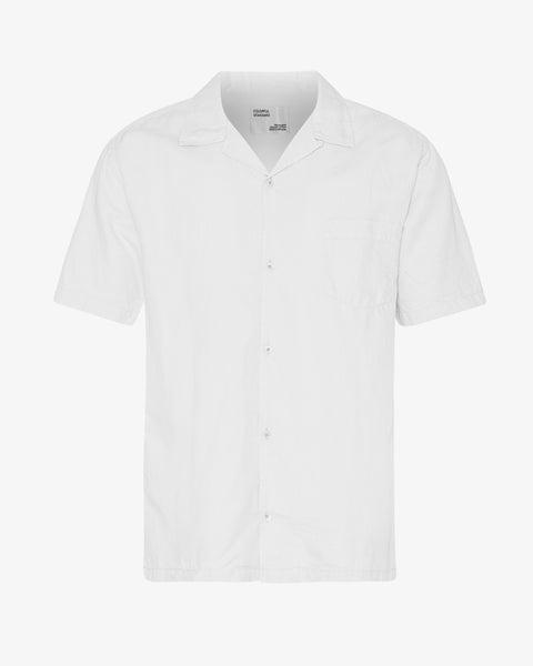 Linen Short Sleeved Shirt - Optical White Product Image