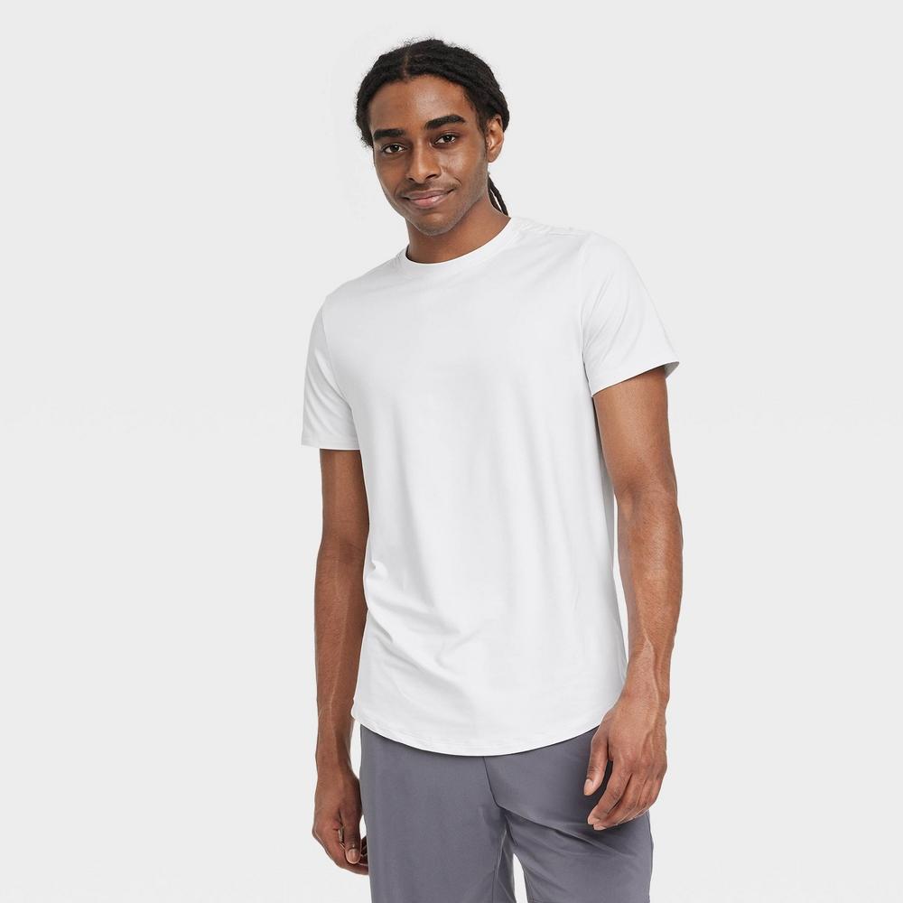 Mens Short Sleeve Soft Stretch T-Shirt - All In Motion White XL Product Image