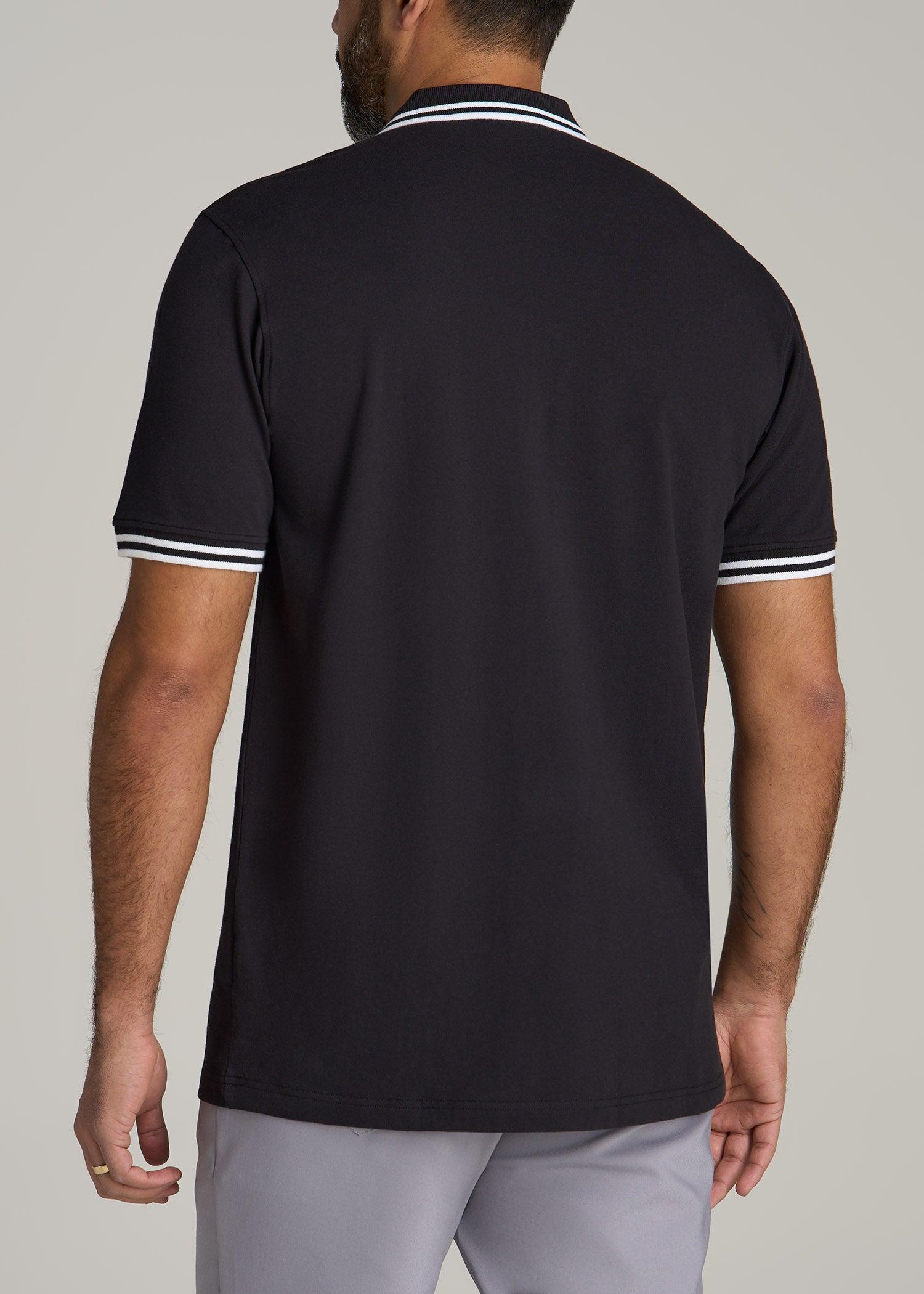 Contrast Tipped Polo Men's in Ecru Product Image