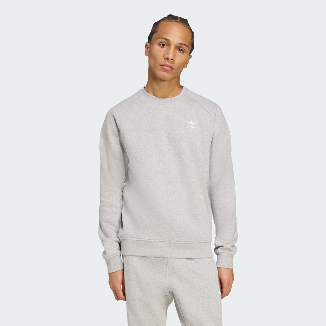 adidas Trefoil Essentials Crew Sweatshirt Night Indigo 2XL Mens Product Image