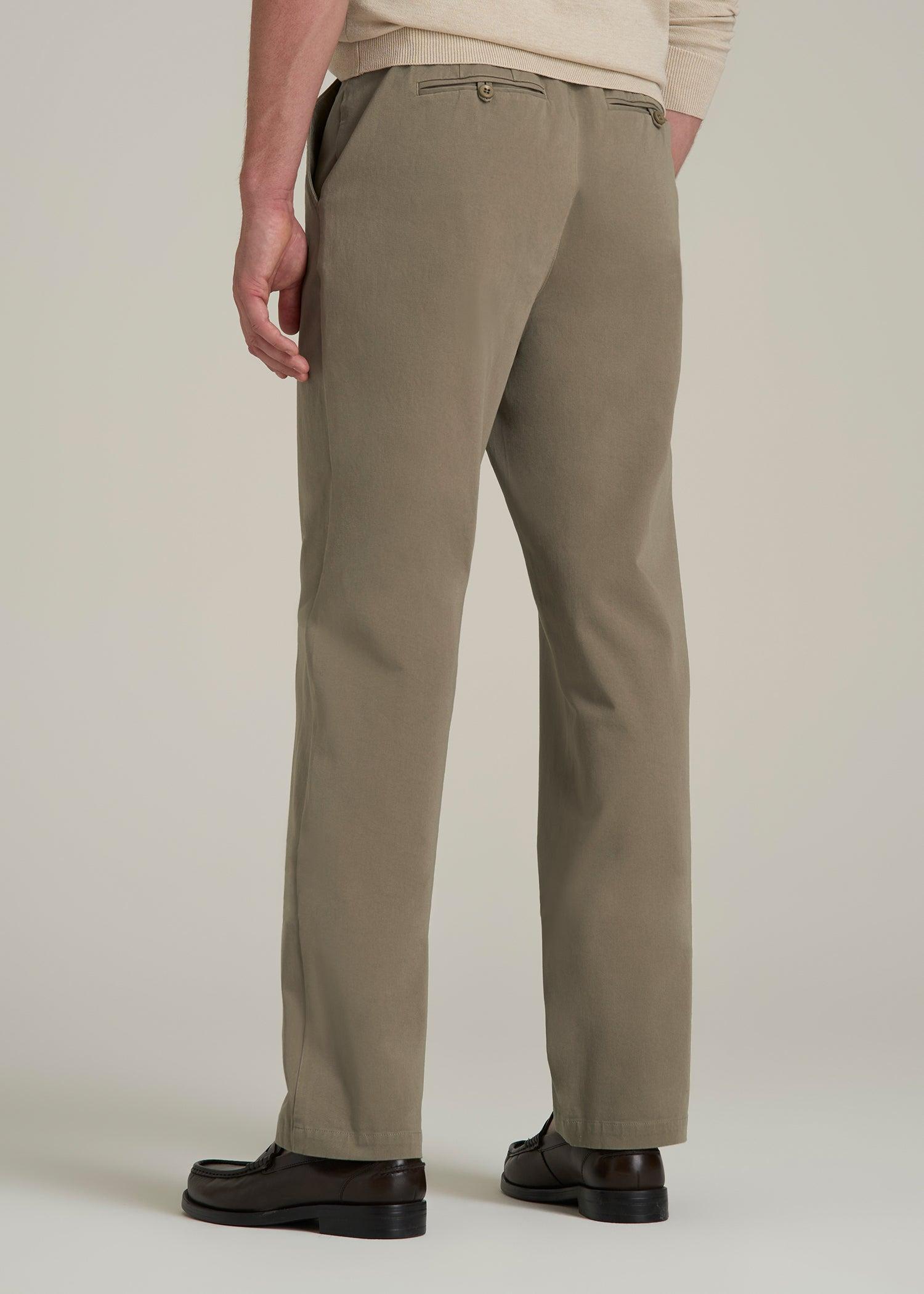 4 Way Stretch Commuter Straight Chino Pants in Dusty Khaki Male Product Image