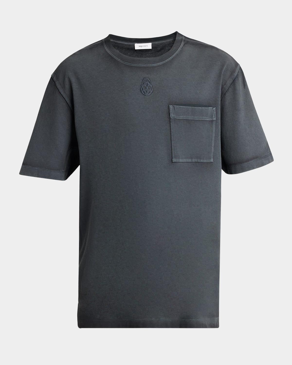 Mens Bleach-Out Inverted Skull T-Shirt Product Image