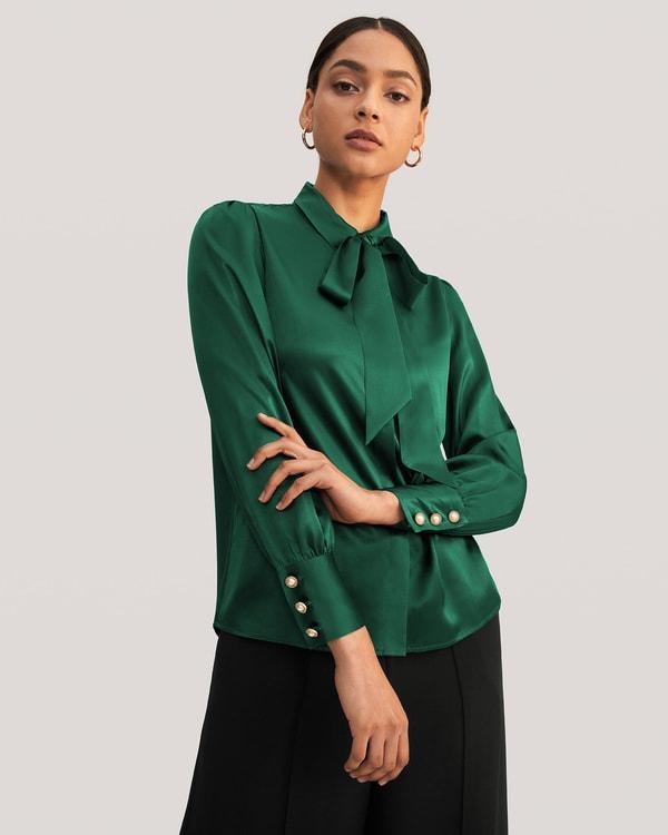 2 in 1 Women Silk Shirt Product Image