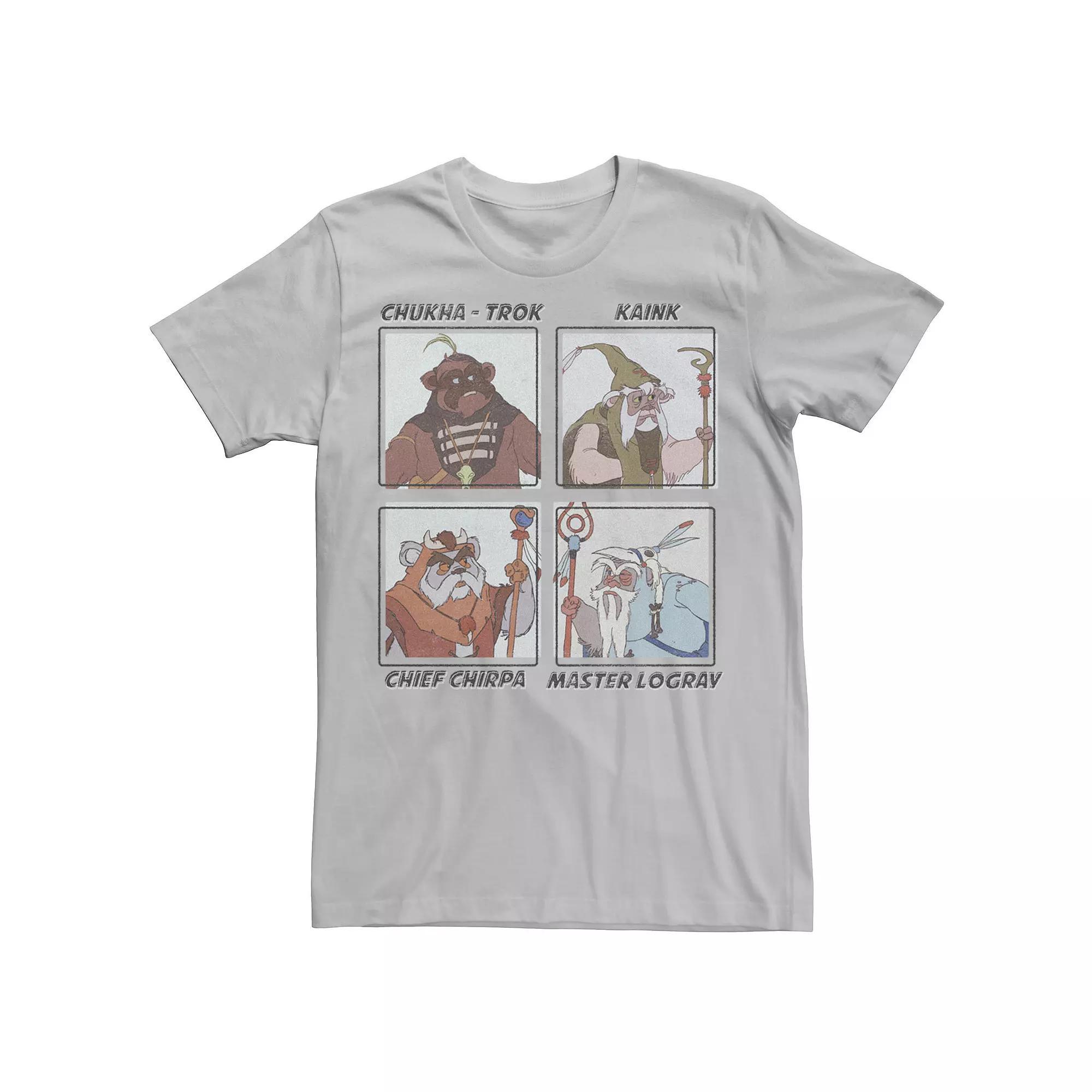 Men's Star Wars Ewoke Group Boxed Up Tee, Size: XXL, Silver Product Image