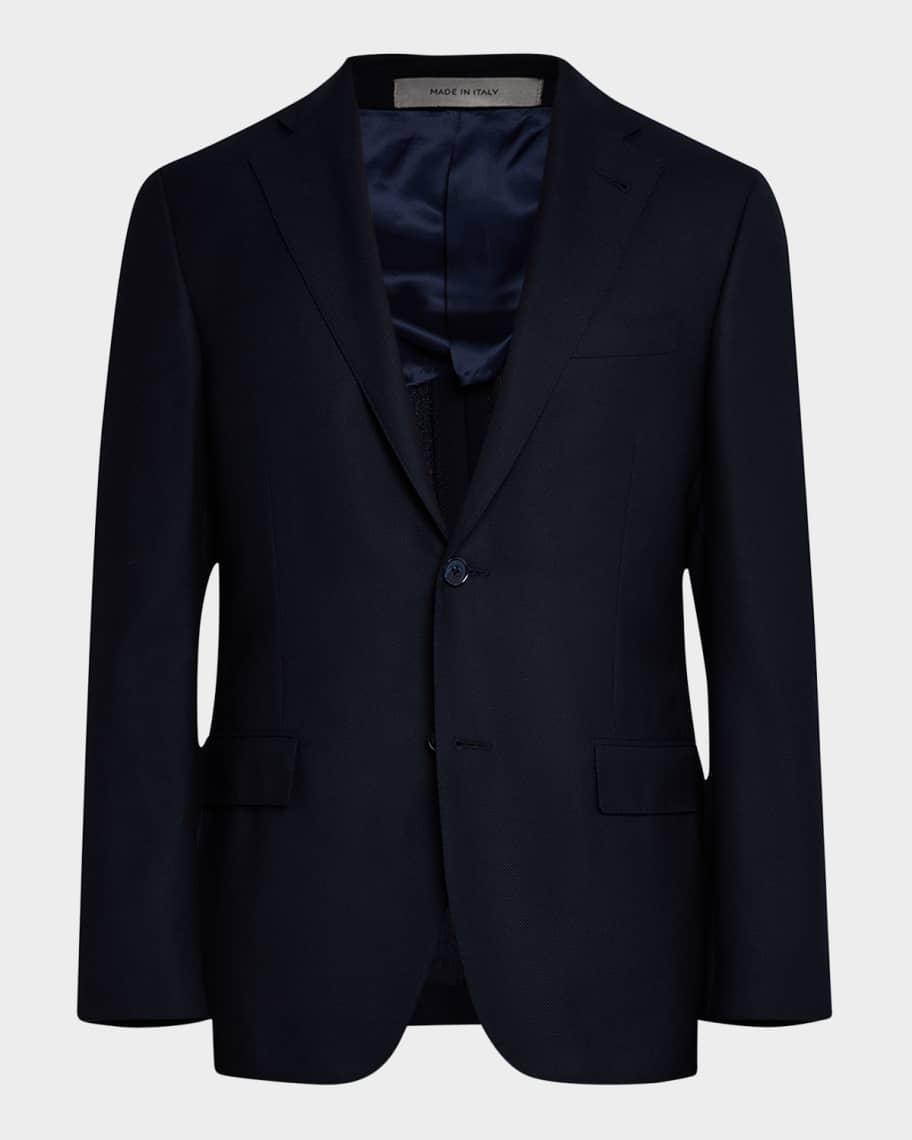 Mens Wool Hopsack Blazer Product Image