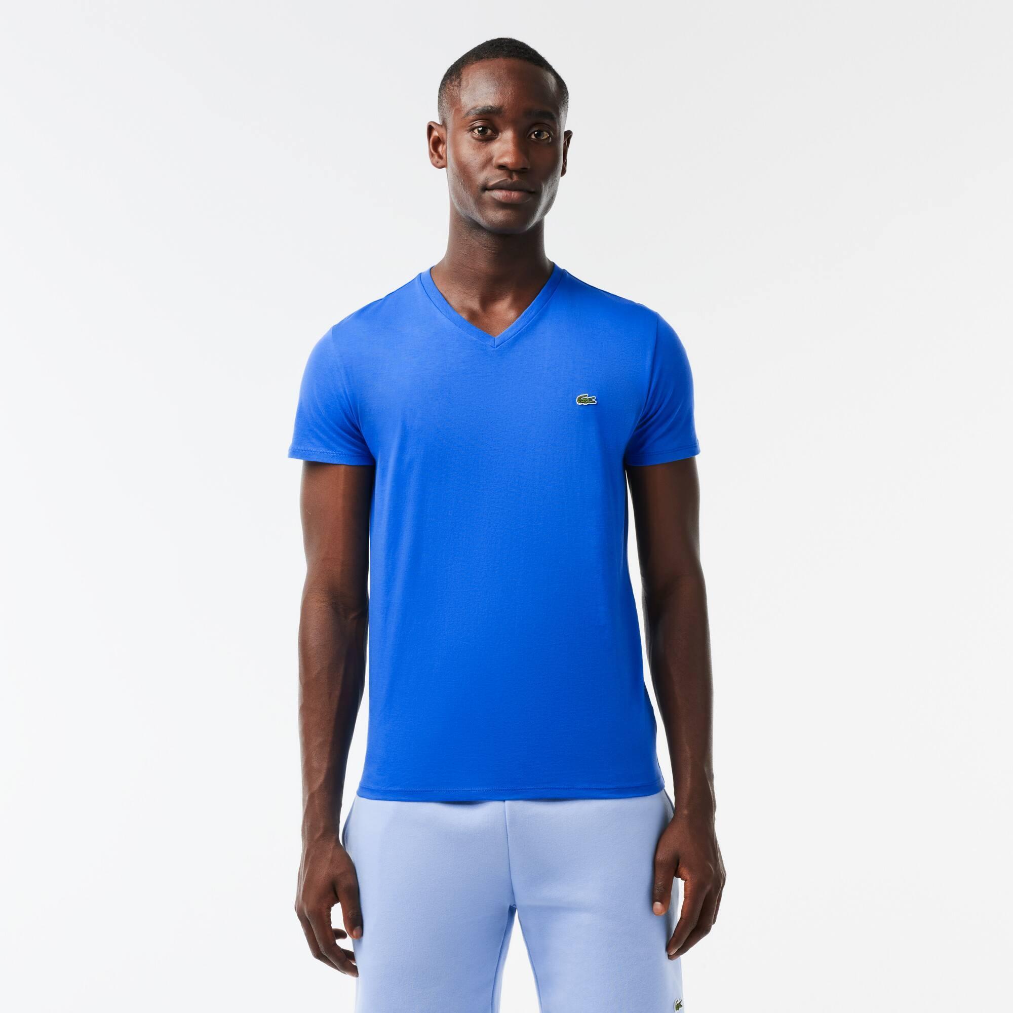 Men's Lightweight Pima Cotton V-Neck T-Shirt Product Image
