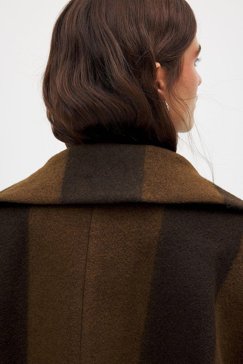 Wool Blend Raglan Sleeve Jacket Product Image