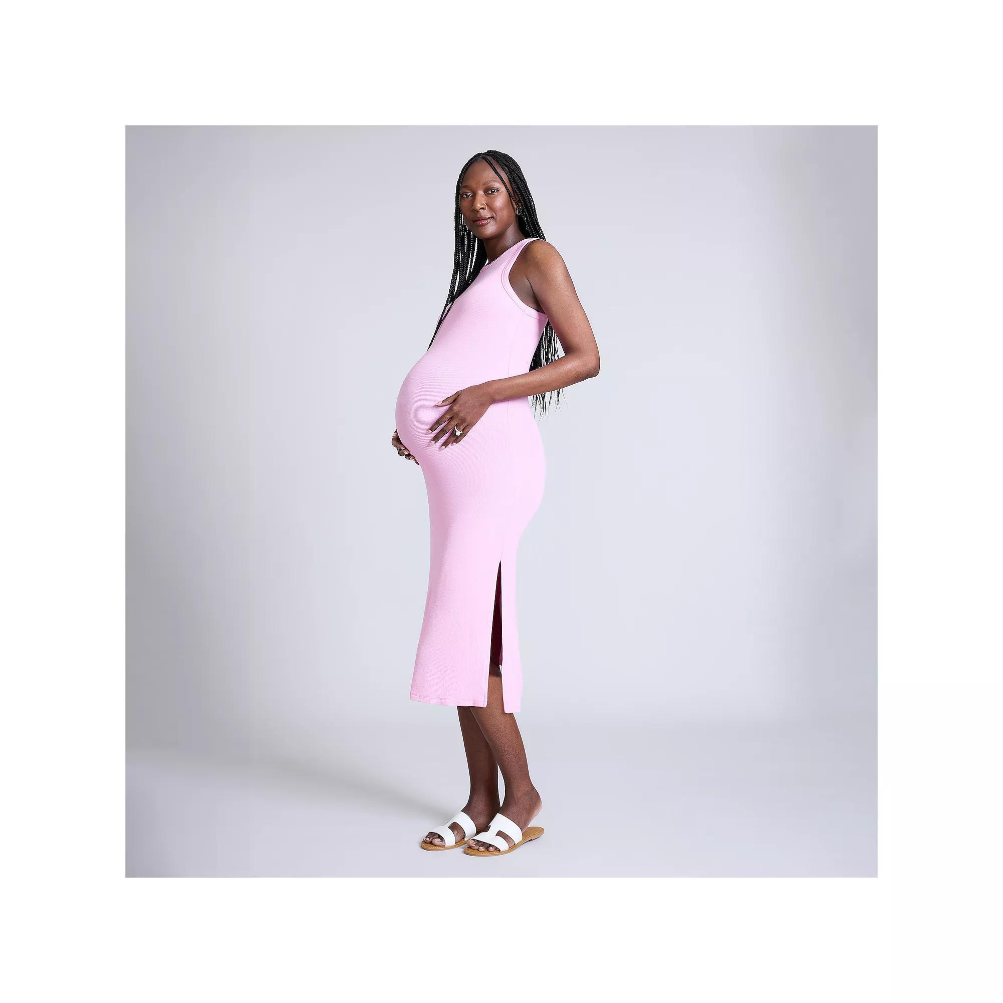 Maternity Motherhood® Racerback Tank Dress, Women's, Size: XS-MAT, Purple Chiffon Product Image