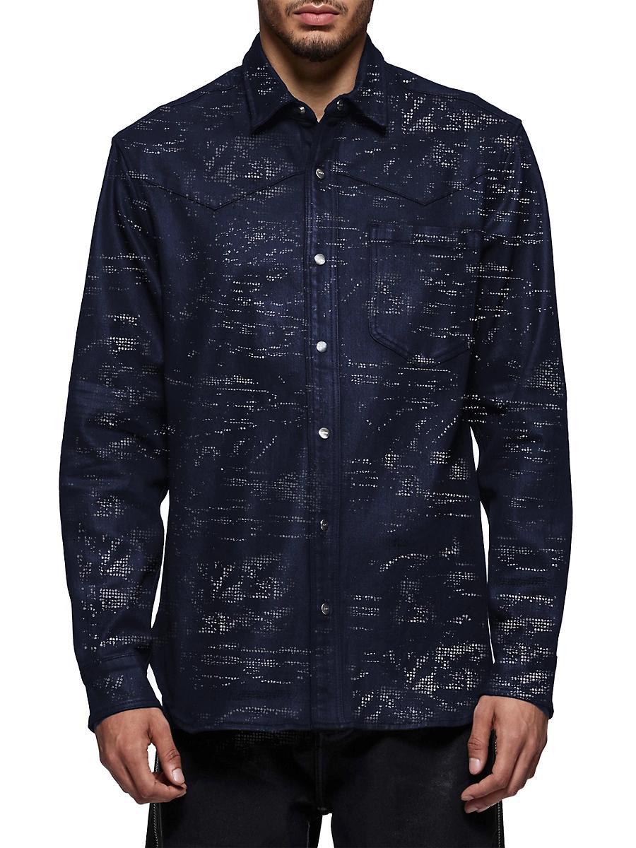 Mens Tiled Overlay Overshirt Product Image