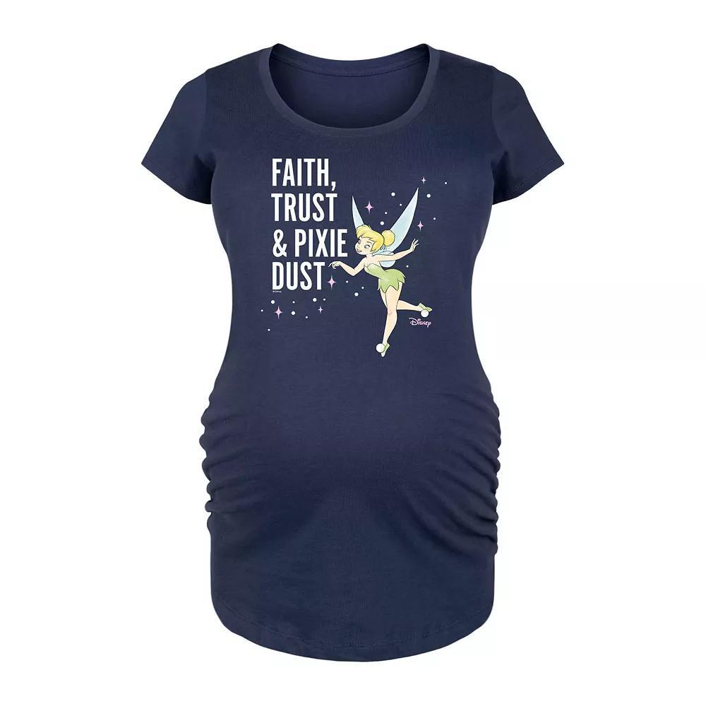 Disneys Tinker Bell Maternity Pixie Dust Graphic Tee, Womens Product Image