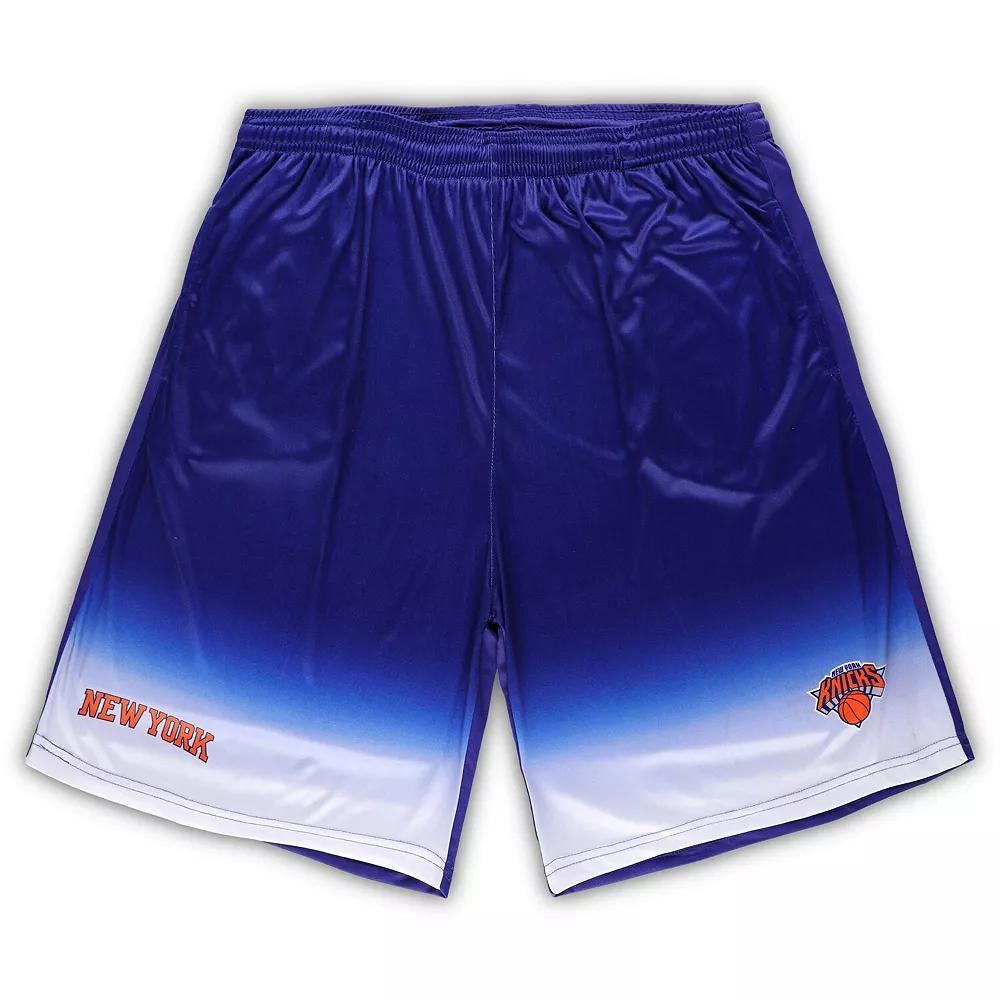 Men's Fanatics Branded Blue New York Knicks Big & Tall Fadeaway Shorts, Size: 4XB Product Image