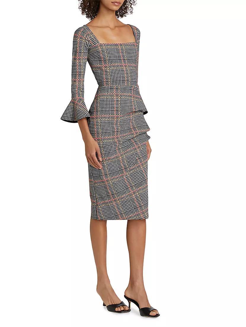 Astra Plaid Cocktail Dress Product Image