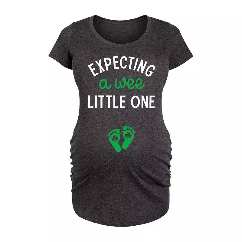 Maternity Love Heart Graphic Tee, Womens Blue Product Image