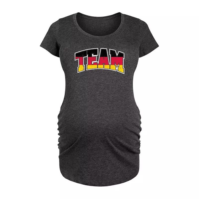 Maternity Team Germany Graphic Tee, Womens Heather Grey Product Image
