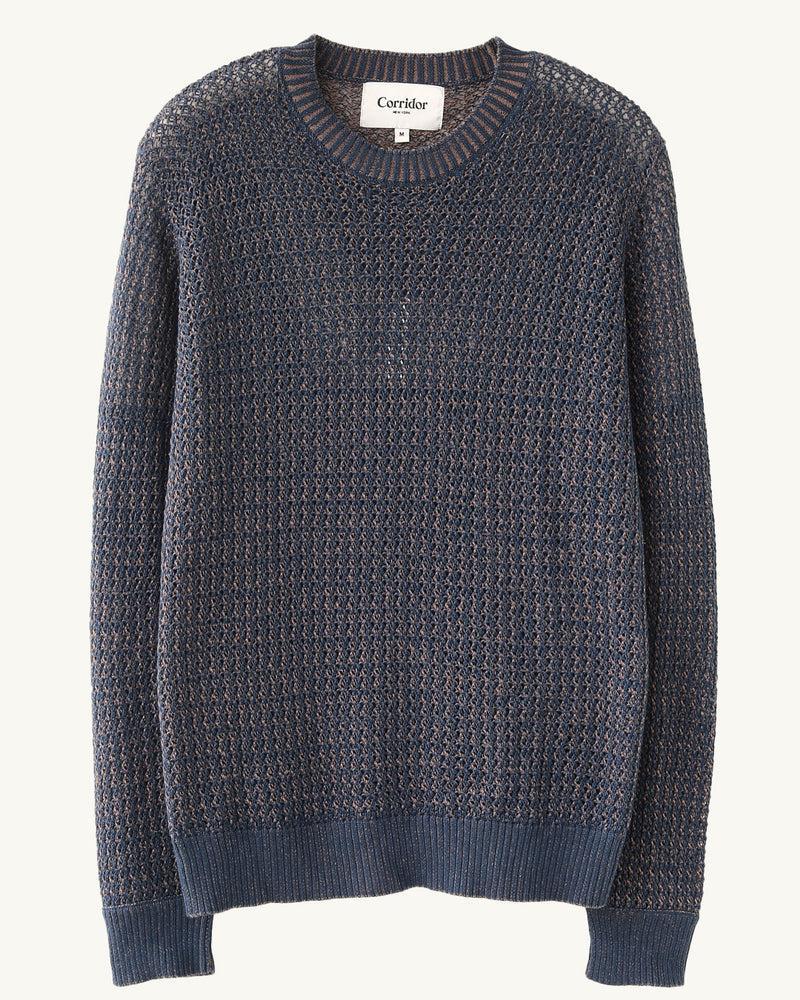 Marled Crewneck - Navy Product Image