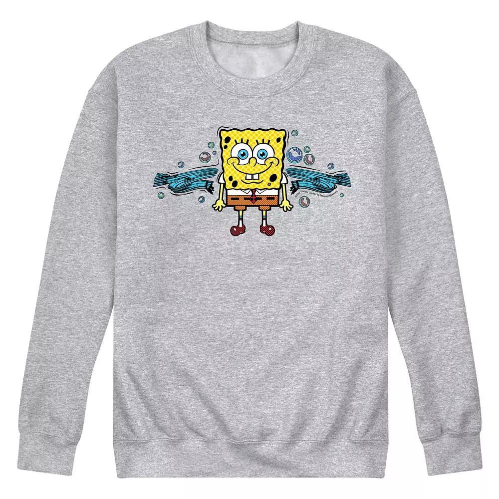 Mens Nickelodeon SpongeBob SquarePants Pop Pattern Fleece Sweatshirt Product Image