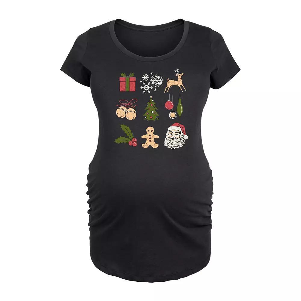 Maternity Red White Blue Cowboy Hat Graphic Tee, Womens Product Image