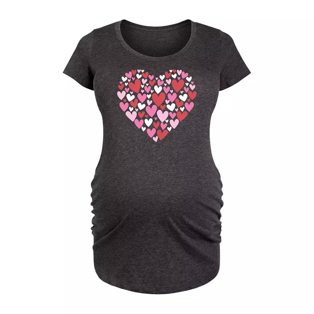 Maternity Nope Not Today Clover Graphic Tee, Womens Heather Grey Product Image