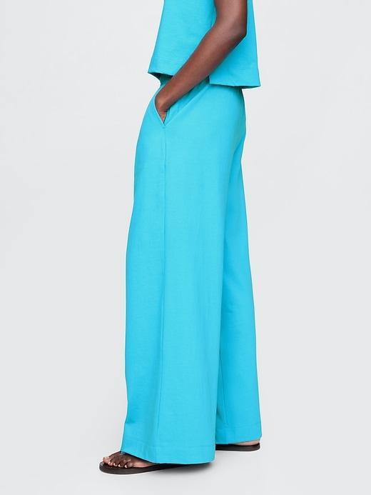 Heavyweight Organic Cotton Wide-Leg Pants Product Image