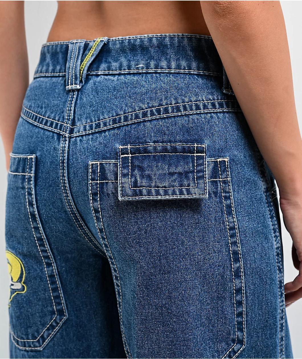A.LAB Analog Bitmap Log On Raver Denim Jeans Product Image
