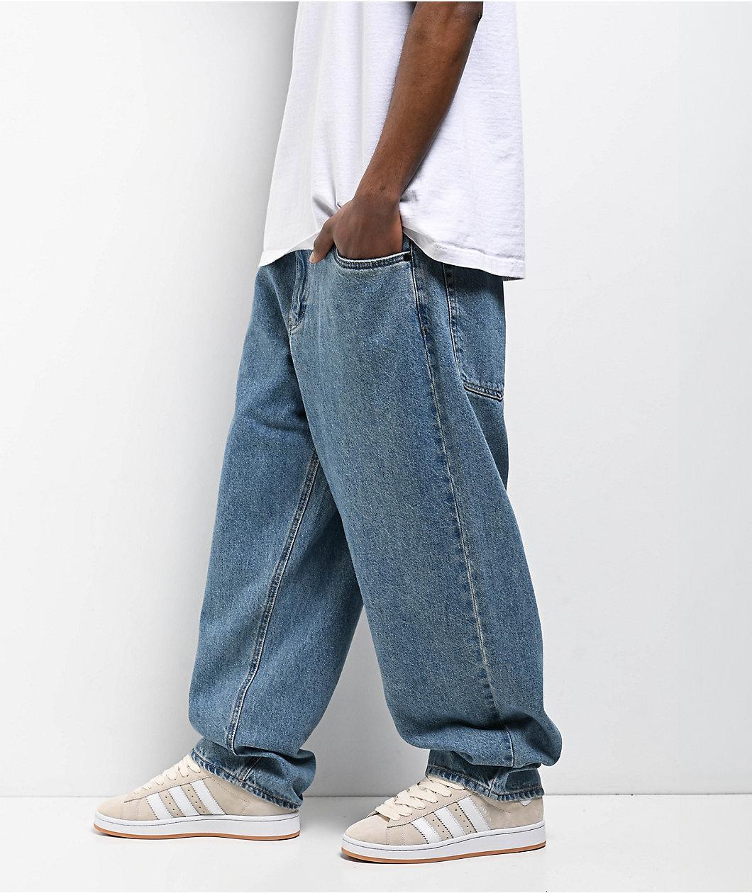 Empyre Blake Blue Wash Ultra Loose Skate Jeans Product Image