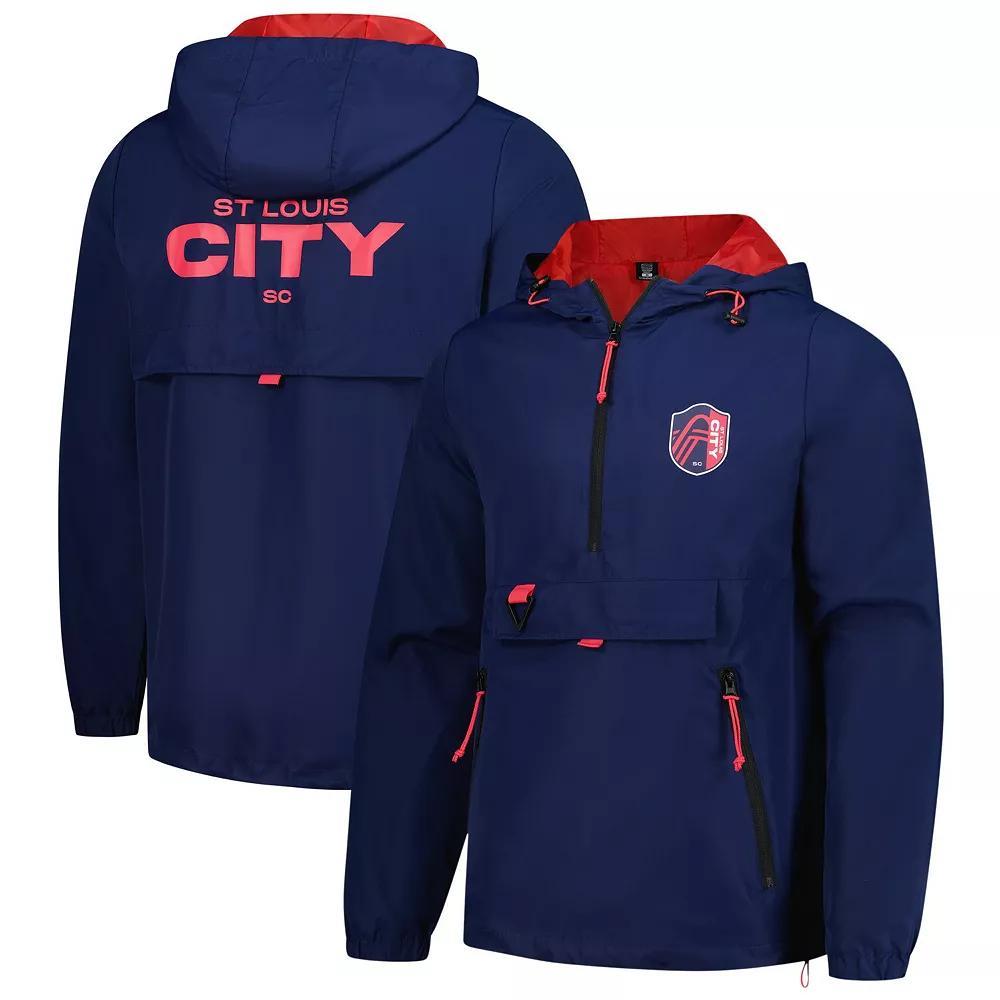 Men's Stadium Essentials Navy St. Louis City SC Compete Quarter-Zip Hoodie Jacket, Size: 2XL, Slc Blue Product Image